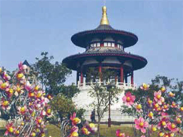 西安大唐芙蓉园的牡丹亭